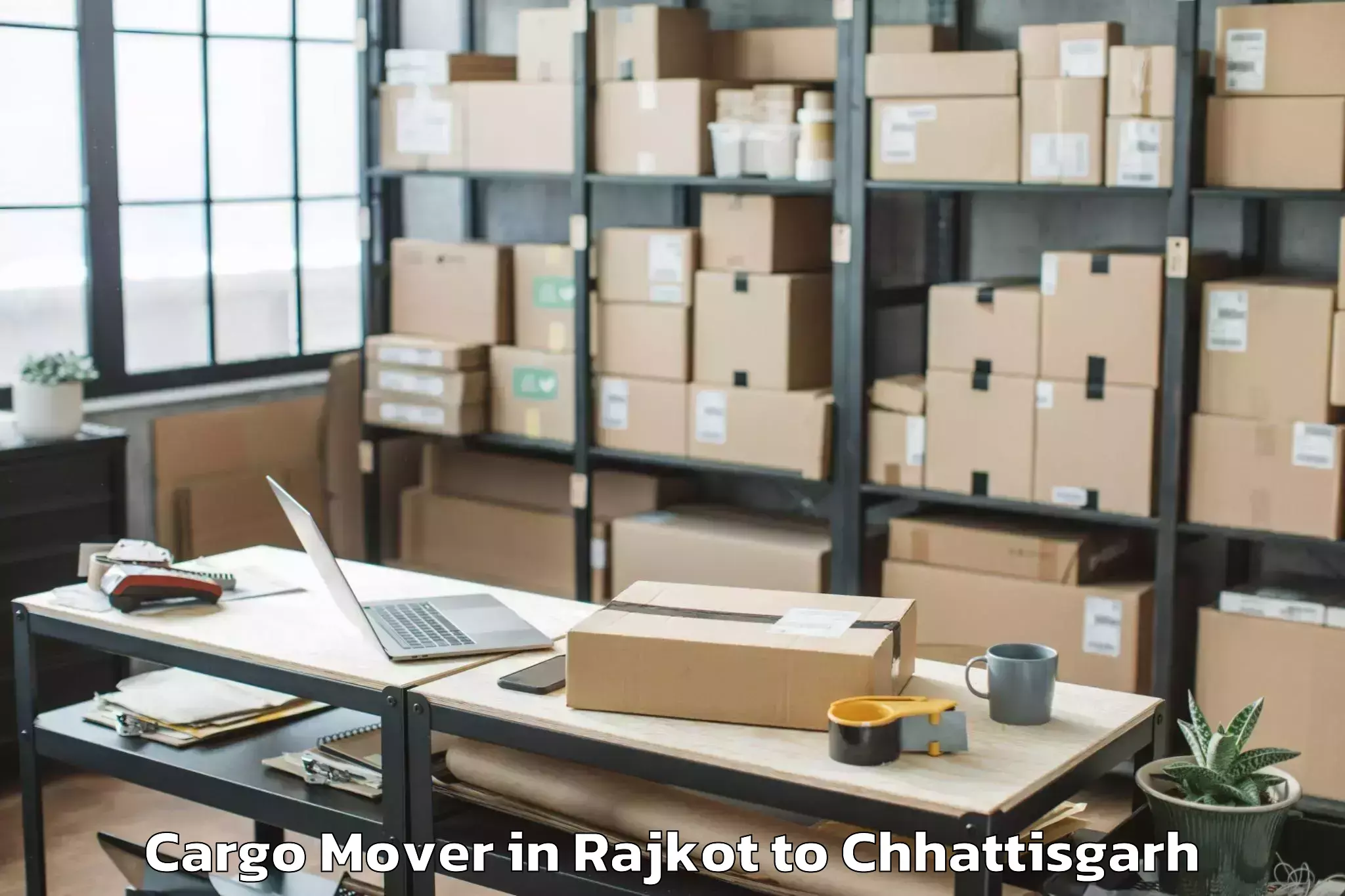 Reliable Rajkot to Dantewada Cargo Mover